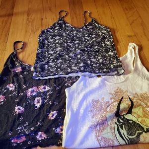 American eagle and free people tank tops